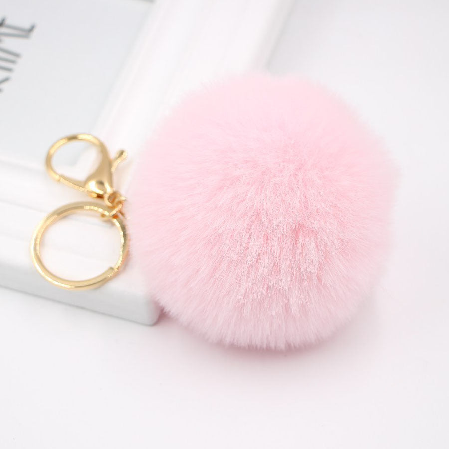 Wholesale Rabbit Fur Ball Keychain Plush